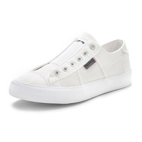 Slip-On Sneaker ELBSAND, Damen, Gr. 39, weiß, Obermaterial: 100% Textilmaterial. Futter: 100% Textilmaterial. Decksohle: 100% Textilmaterial. Laufsohle: 100% Synthetik, unifarben, casual, Schuhe Canvassneaker Sneaker low Slip-on-Sneaker, aus Textil, bequemer Elastik Einsatz, Halbschuh, Slipper,Freizeitschuh