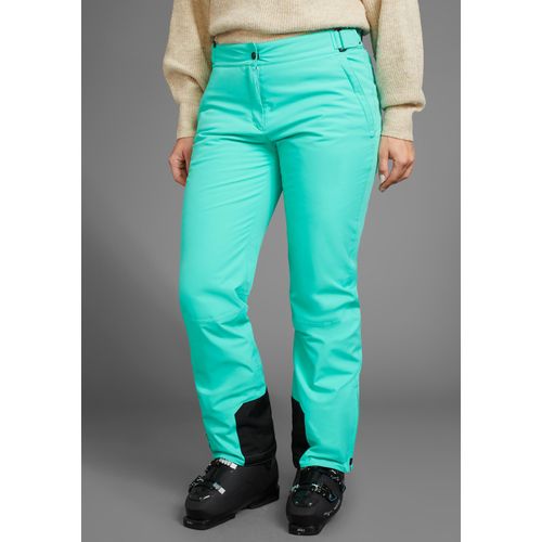 Skihose MAIER SPORTS, Damen, Gr. 58, N-Gr, grün (electric grün), Obermaterial: 100% Polyester, sportlich, Hosen, Wasserdicht & verstellbarer Taillenbund & große Größen