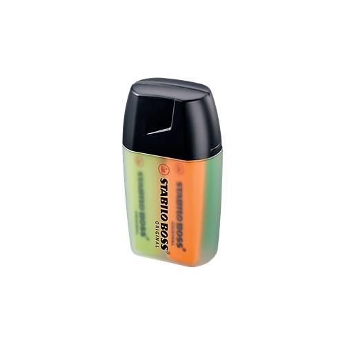 Textmarker STABILO® BOSS Original, 4er-Box, Keilspitze, lichtbeständig, schnell trocknend, gelb/blau/grün/orange