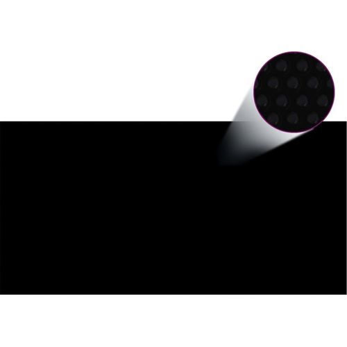Poolabdeckung Schwarz 732x366 cm PE