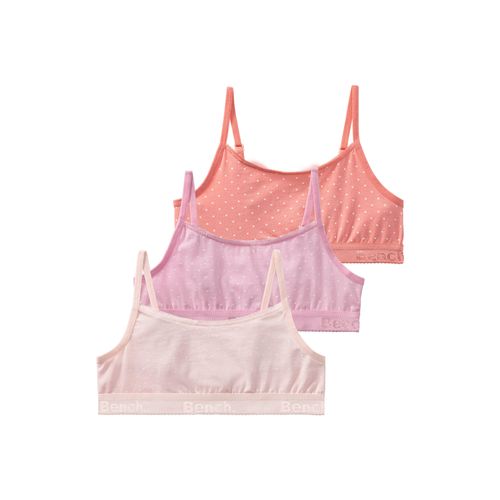 Bustier BENCH., Mädchen, Gr. 182, N-Gr, rose, pink, koralle, Single Jersey, Obermaterial: 92% Baumwolle, 8% Elasthan (LYCRA), bedruckt, feminin, BHs, mit Pünktchen Print