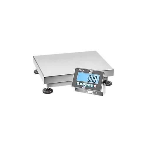 KERN SXC 100K-2 – Edelstahl-Plattformwaage, Wägebereich 150 kg, Ablesbarkeit 0,01 kg, Schutzklasse IP68