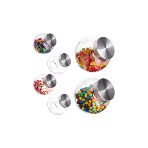 relaxdays Vorratsglas »6er Set, 1,5 L«, (1 tlg.)