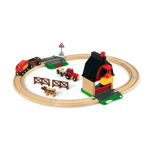 BRIO® Spielzeugeisenbahn-Gebäude »BRIO® WORLD Bauernhof Set«, (Set)