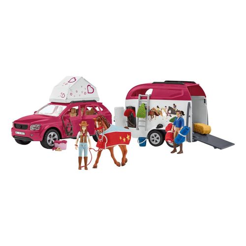 Schleich Abenteuer mit Auto und Pferdeanhänger