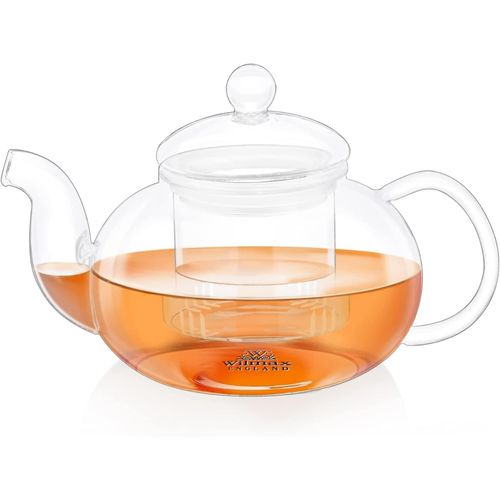 Teekanne Glas mit Siebeinsatz Teapot Teezubereiter für losen Tee, 770 ml