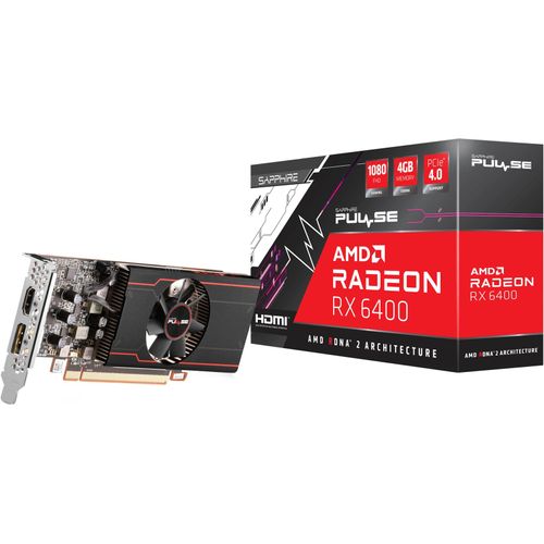 SAPPHIRE Grafikkarte Radeon RX 6400 PULSE GAMING