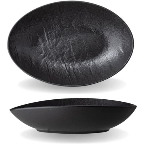 Schale, Schwarz, Porzellan Backofengeeignet, Spülmaschinenfest, Natursteinimitat