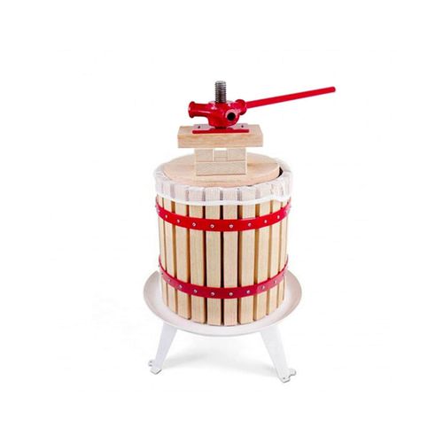 Obstpresse, Weinpresse, Apfelpresse - Korb aus Holz 12 l