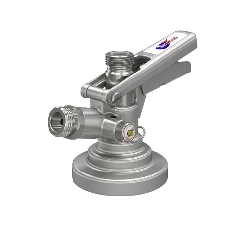 Zapfkopf, Keg Verschluss für KeyKeg Fässer - Mit Sicherheitsventil & Edelstahl-Fühler für Bier, Wein & Softdrinks