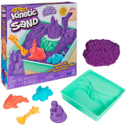 Kinetic Sand Spielsand Kinetic Sand - Sandbox Set lila