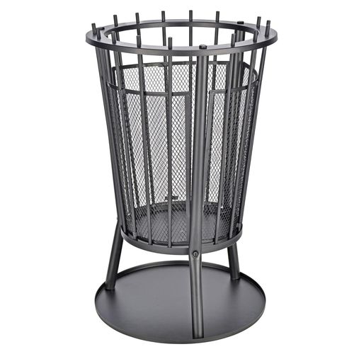 HI Feuerkorb Metall Funkenschutz Grill Feuer Schale Stelle Terrassen Ofen