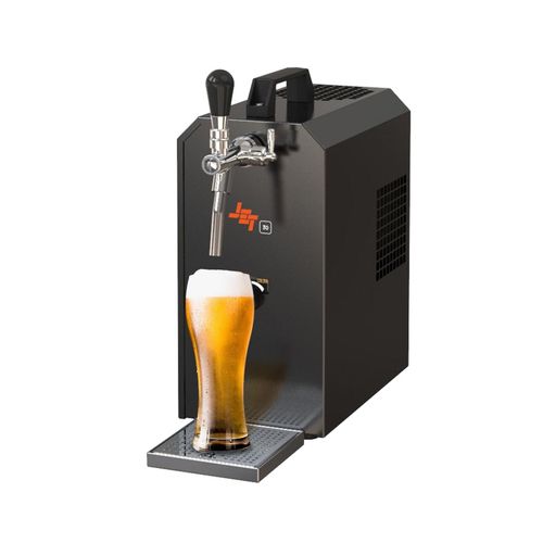 Zapfanlage, Bierzapfanlage JET 30K Bierkoffer mit Luftpumpe Durchlaufkühler 1-leitig Trockenkühler, bis zu 30 Liter/h