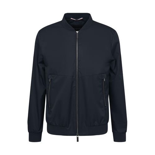 Blouson BUGATTI, Herren, Gr. 50, 390, marine, 100% Polyester, unifarben, casual, regular fit, Langarm Bündchen, Jacken, mit Collegekragen