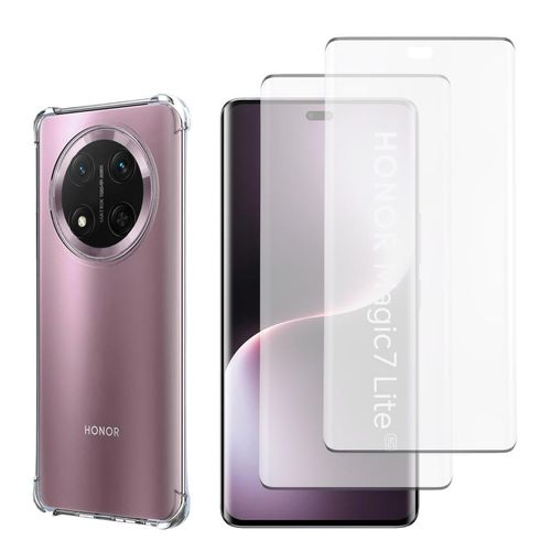 Hülle Honor Magic 7 Lite 5G und 2 schutzfolien - TPU - Transparent