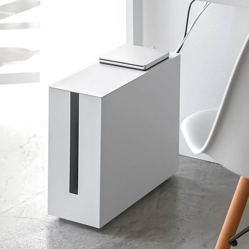 Yamazaki Rollen Kabelbox Kabelorganizer Kabelaufbewahrung 15x35x40cm