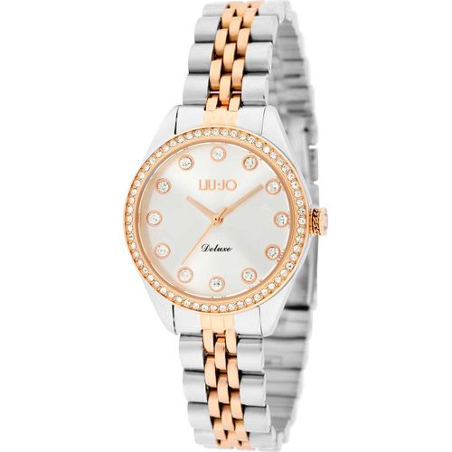 Uhr, Woman, Deluxe, Bicolor Sil\Go