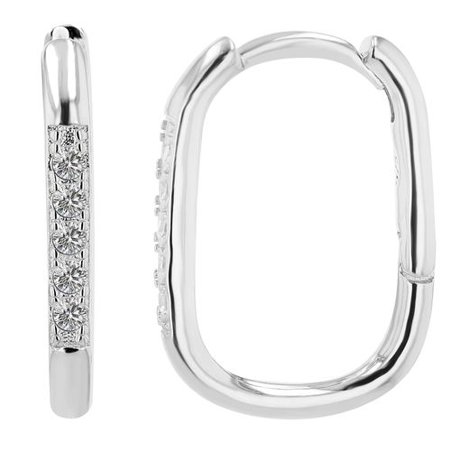 Paar Creolen ADELIA´S, silber, Ohrringe, Damen, Damen, Silber 925 (Sterlingsilber)