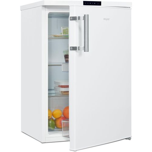 EXQUISIT Vollraumkühlschrank "KS16-V-HE-011D", D (A-G), silber (weiß), B:56cm H:85cm T:57,5cm, Kühlschränke