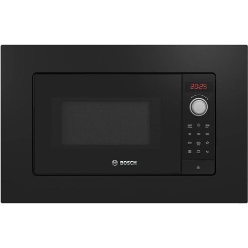 Bosch Einbau-Mikrowelle BEL623MB3 schwarz, 20 Liter, Quarzgrill, Kindersicherung