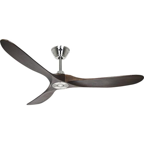 Deckenventilator ECO GENUINO, Rotorblatt-Ø 1520 mm, nuss / Chrom