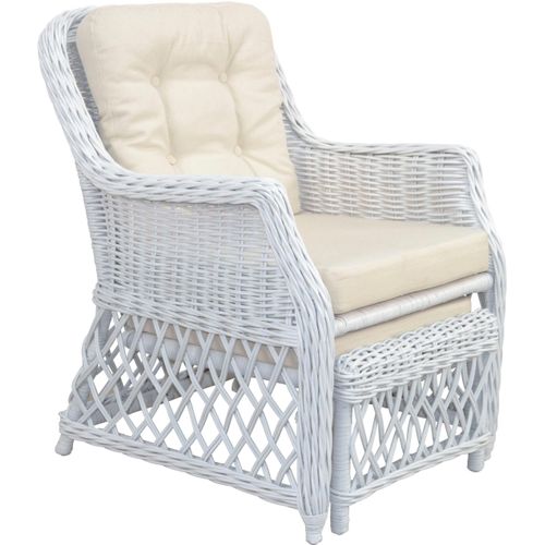 Rattanstuhl HOME AFFAIRE, weiß, B:67cm H:91cm T:75cm, Rattan, Stühle, Handarbeit, Maße (B/T/H): (67/75/91)