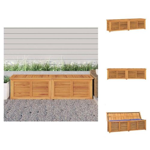 vidaXL Gartenbox mit Beutel 200x50x53 cm Massivholz Teak - Gartenboxen