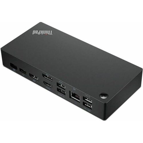 Dockingstation - LENOVO - 40AY0090EU - Mit USB 3.2 Gen 1 (3.1 Gen 1) Typ-C-Kabel - Schwarz