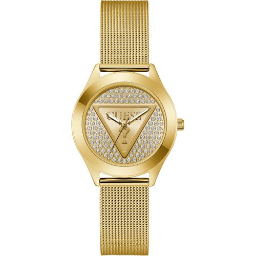 Guess Damen Armbanduhr gold GT GLITZ PLAQUE GW0835L2