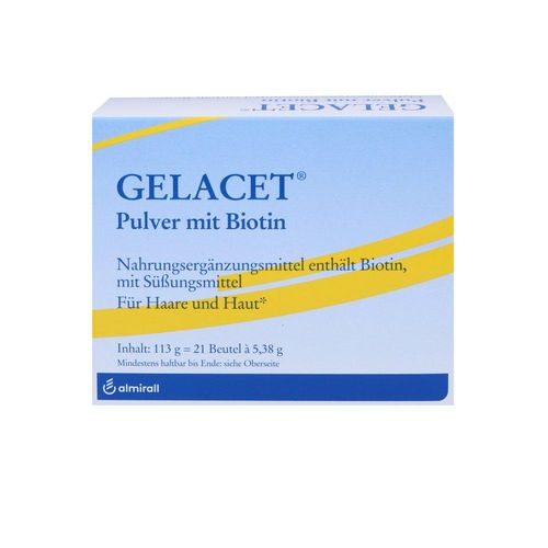 Gelacet Nahrungsergänzungsmittel m. Biotin für Haut und Haar 21 St