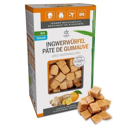 INGWER GINJER Ingwerwürfel Orange 60 g