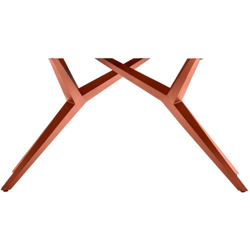 Tischbein SIT, braun (antikbraun), B:86cm H:72cm T:71cm, Tischbeine, extravagante Form
