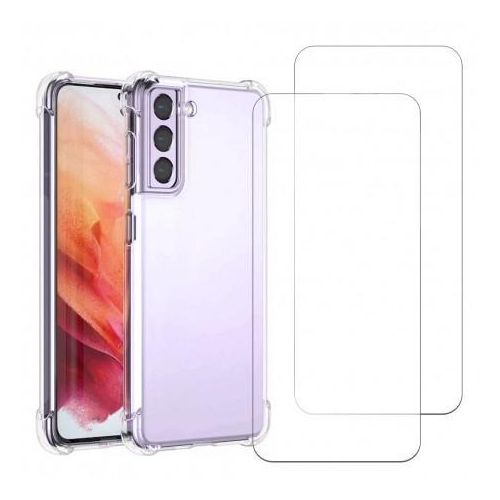 Hülle Galaxy S24 und 2 schutzfolien - TPU - Transparent