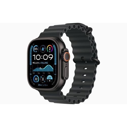 Apple Watch Ultra 2 (2023) GPS + Cellular 49 mm - Titan Schwarz - Ocean Armband Schwarz