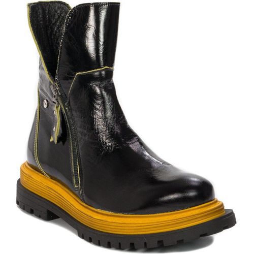 Leder-Lack-Stiefel Damen Maciejka 05747-07 Schwarz 40