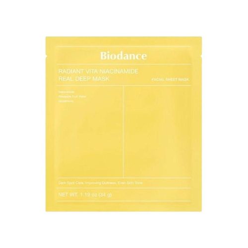BIODANCE Radiant Vita Niacinamide Real Deep Mask 4 pcs