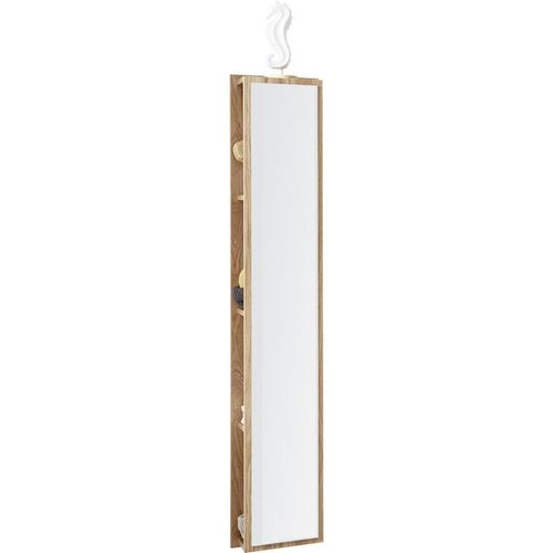 Novel Badezimmerregal , Eiche , Holzwerkstoff , 3 Fächer , 30x160x15 cm , Goldenes M, Made in Germany , Typenauswahl, hängend, in verschiedenen
