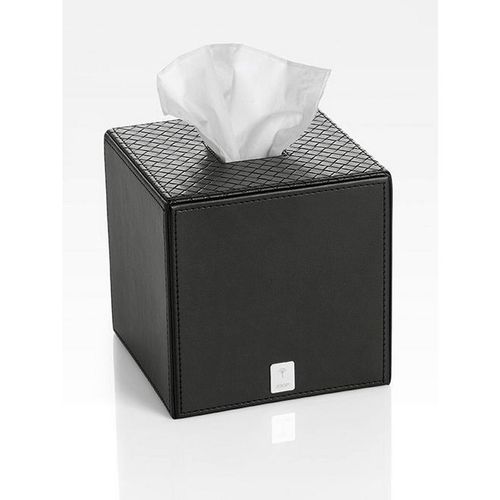 Joop! Papierspender Joop! Bathline , Schwarz , Kunststoff , eckig , 13.3x13.3x13.3 cm , Badaccessoires, Waschplatzzubehör, Kosmetikdosen