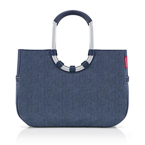 Reisenthel Einkaufskorb Rhombus Dark Blue , Dunkelblau , Textil , 25 L , bauchig , 46x34.5x25 cm , nachhaltig , Freizeit, Koffer & Taschen,