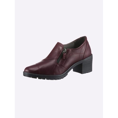 Pumps CLASSIC BASICS, Damen, Gr. 41, rot (bordeaux), Glattleder, feminin, Schuhe