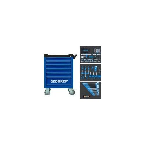 Werkzeugwagen Workster WSL-M-TS-172 blau/schwarz, inkl. 172 Werkzeuge