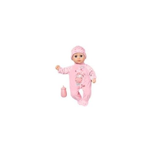 Baby Annabell Little Annabell 36cm, Puppe rosa, mit Schlafaugen, Strampler, Mütze und Trinkflasche