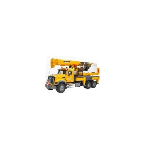 MACK Granite Liebherr Kran-LKW, Modellfahrzeug gelb/grau