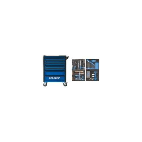 Werkzeugwagen Workster highline blau/schwarz, inkl. 147 Werkzeuge