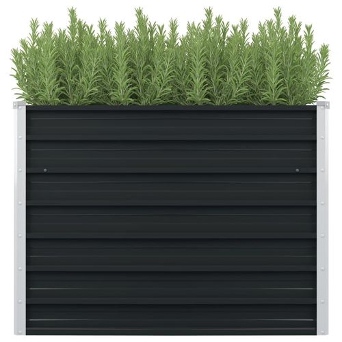 Hochbeet 100 X 100 X 77 Cm Verzinkter Stahl | Farbe: Anthrazit