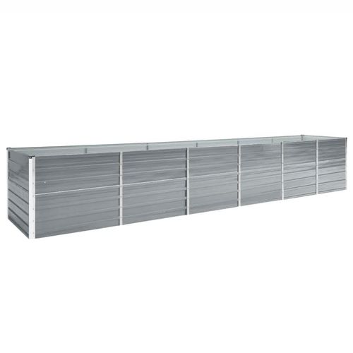 Garten-Hochbeet Verzinkter Stahl | Größe: 480 x 80 x 77 cm