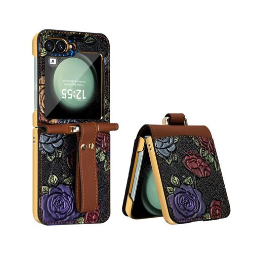 Für Samsung Galaxy Z Flip7 FE / Flip6 5G Hülle Handschl. + Schutz Glas