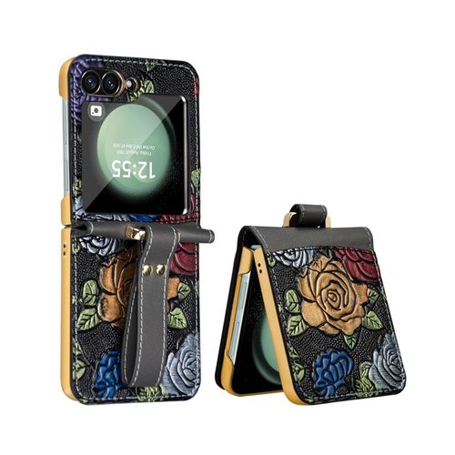 Für Samsung Galaxy Z Flip7 FE / Flip6 5G Hülle Handschl.+ Schutz Glas