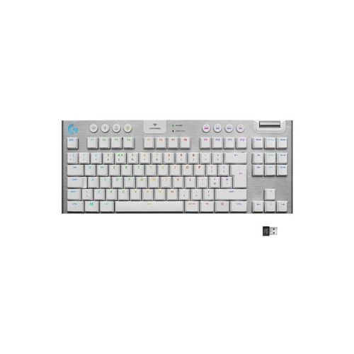 Logitech G915 TKL LIGHTSPEED Wireless GL Tactile - Gaming Tastaturen - Universal - Weiss