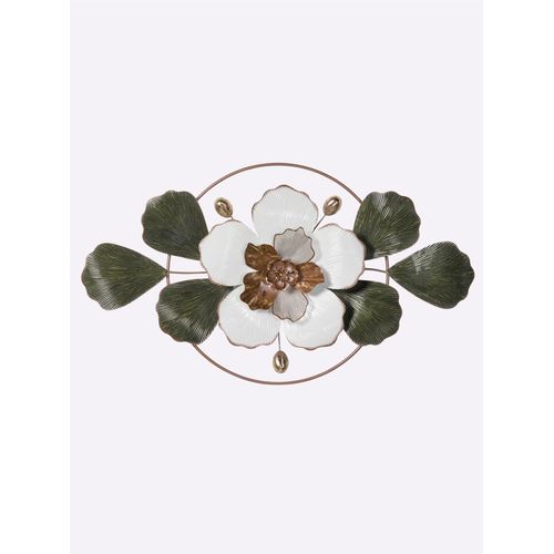 Wanddekoobjekt HEINE HOME, bunt (grün, goldfarben), B:89cm H:57cm T:6cm, Wanddekoobjekte